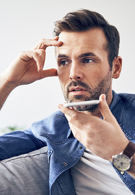 Man speaking on cellphone