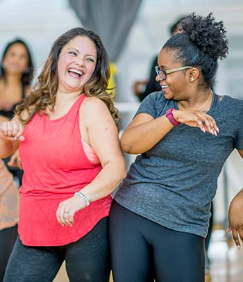 Women in dance class