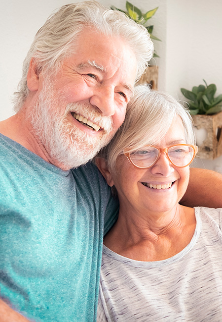 older couple in home