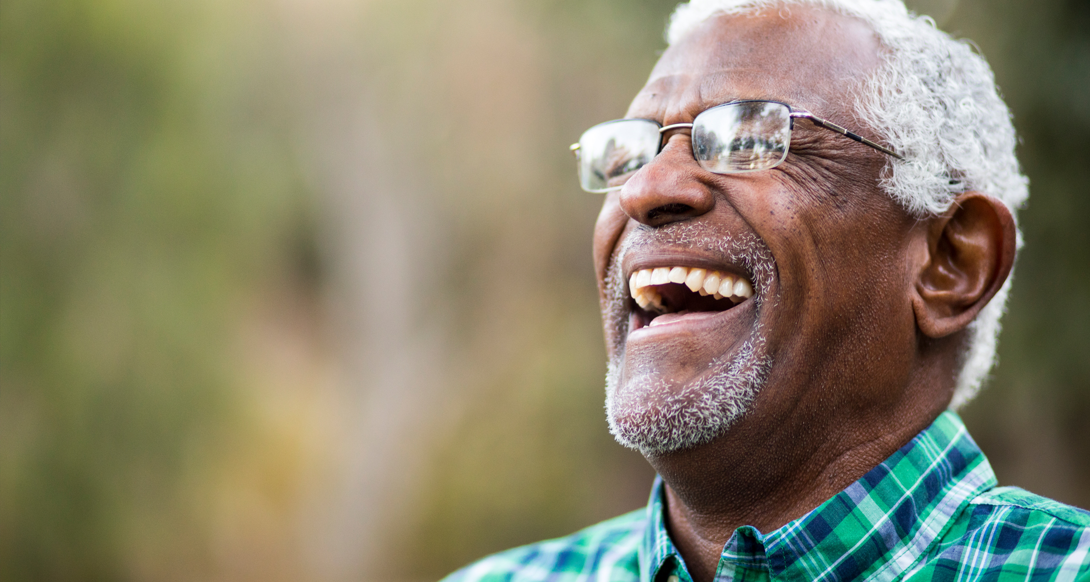 senior man with a big smile