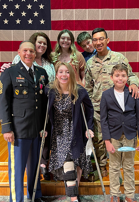 Angie Martinez and family