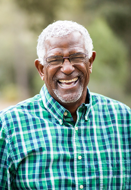 Senior man with a big smile