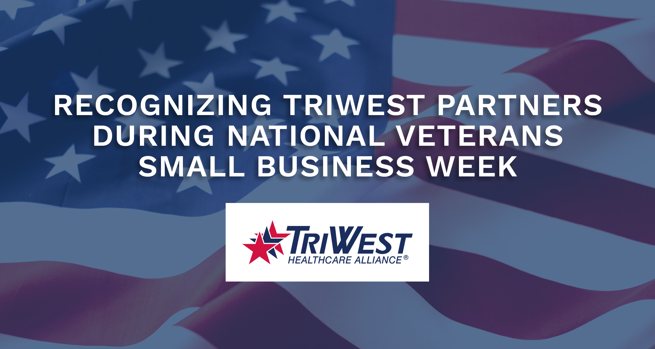 American flag TriWest logo