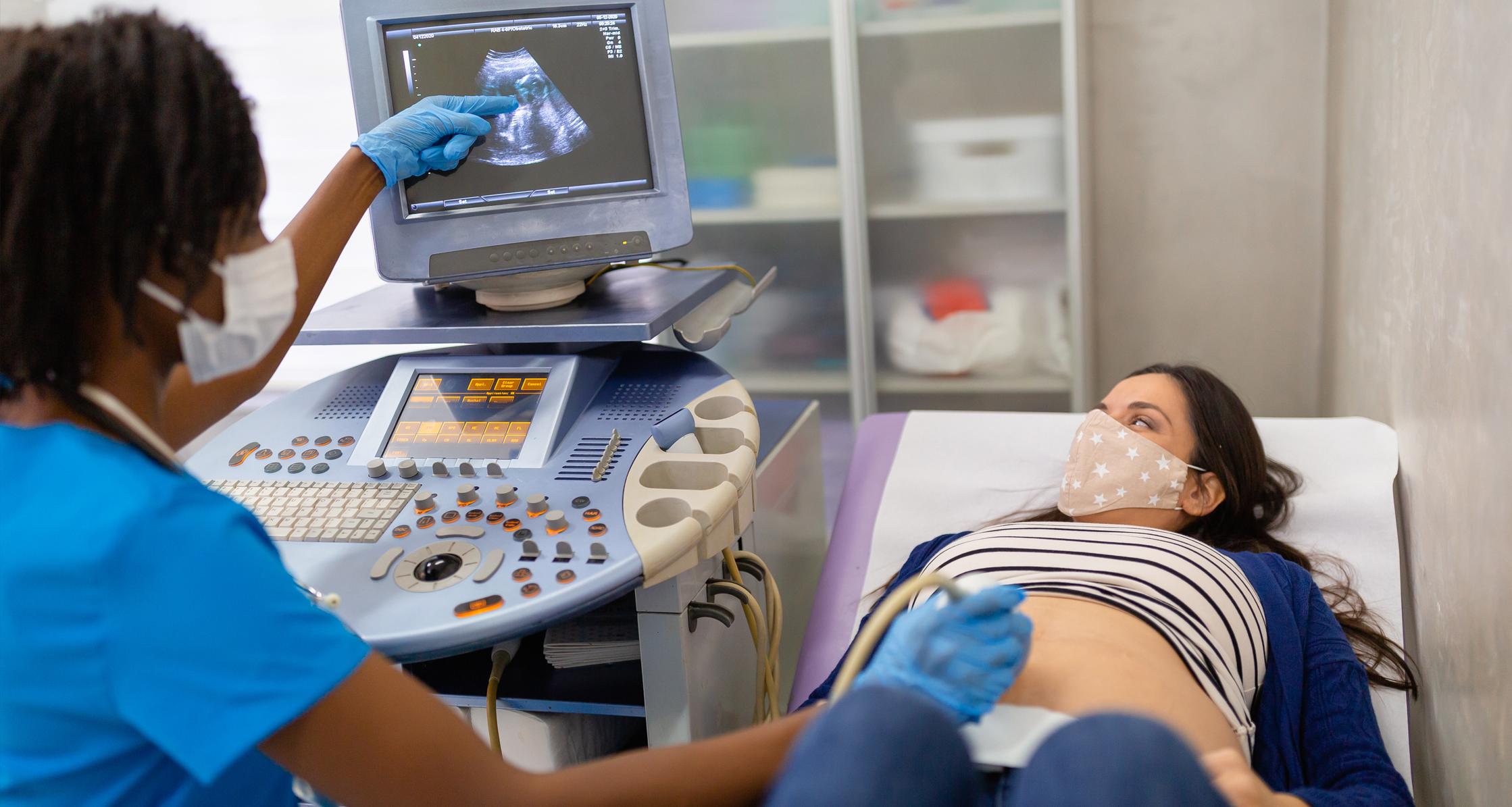 Woman getting an ultrasound
