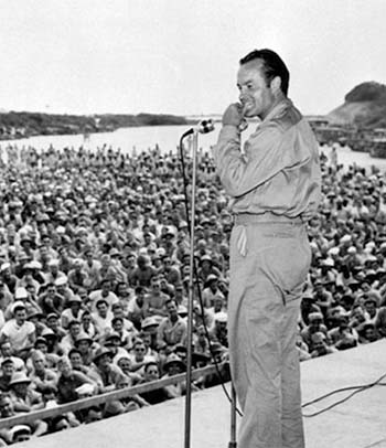 Bob Hope performing at USO