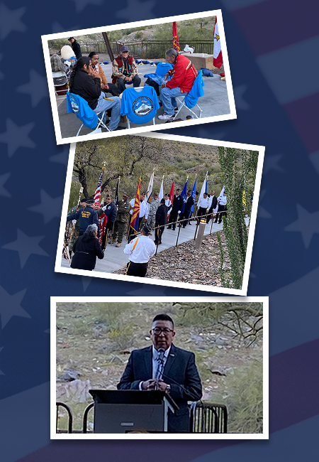 Collage of native celebration of life.