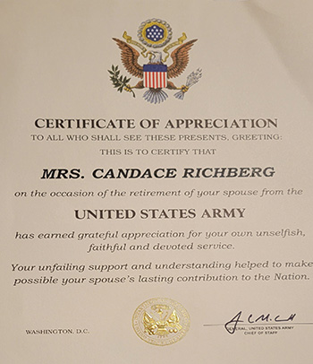 Certificate of Appreciation Candace-Richberg.