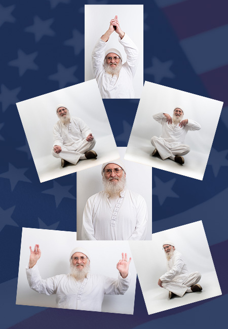 Collage of Tod Sherman, Yoga Instructor.