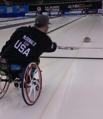 Patrick McDonald preparing for the 2026 Paralympic Winter Games in Italy.