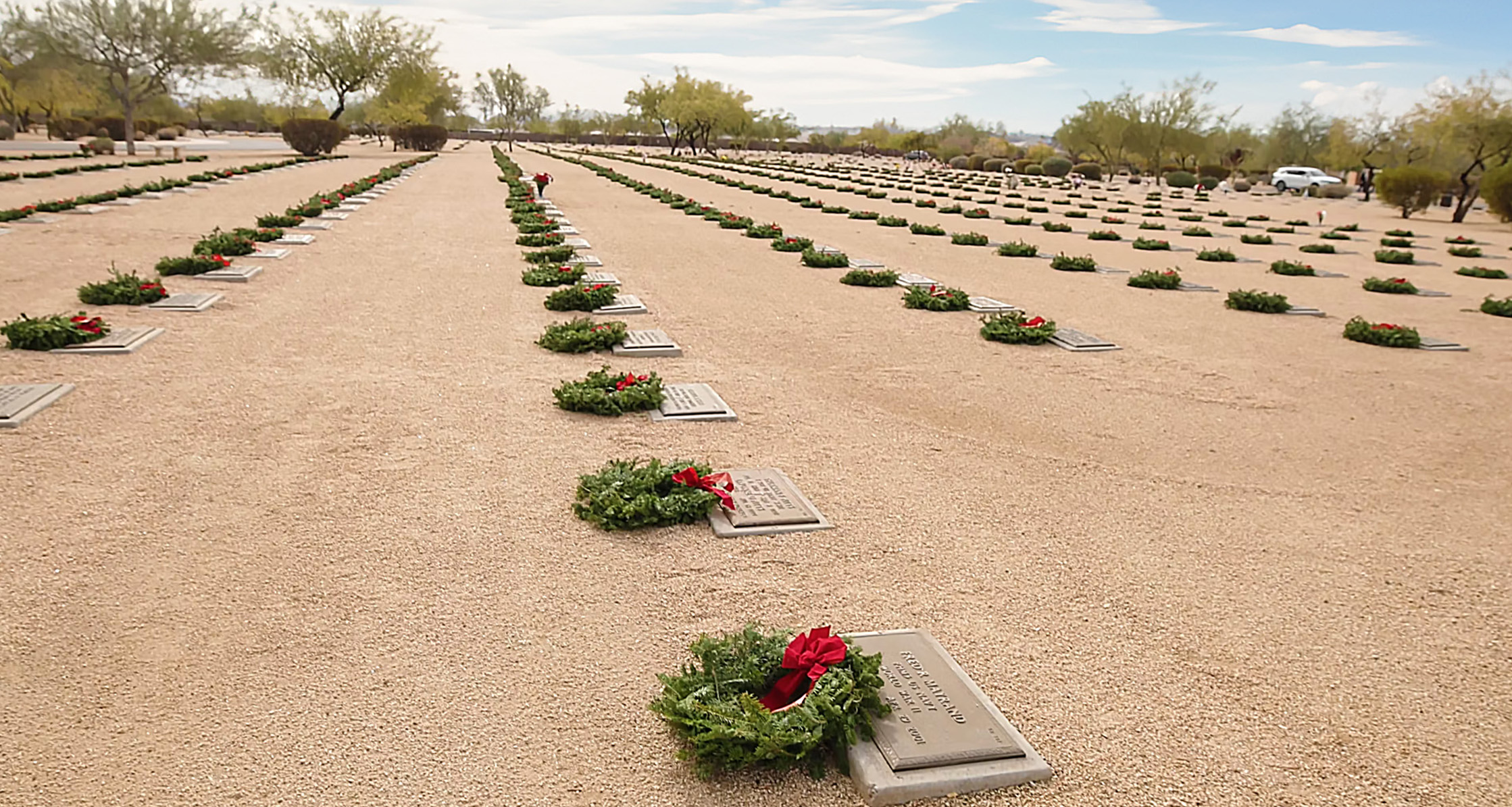 Team TriWest honoring the nation’s bravest with Wreaths Across America.