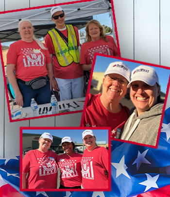 TriWest volunteers’ collage at the Maricopa County StandDown event.