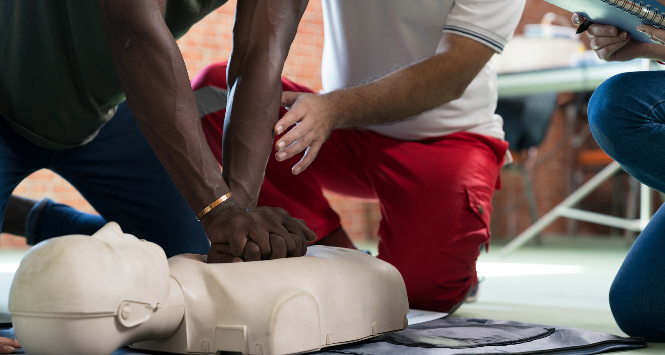 CPR training.