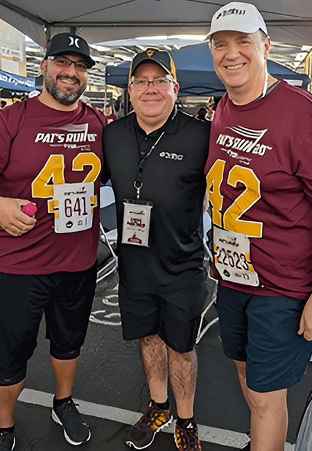 Glenn Gray, Vice President of Military & Veteran Engagement, with fellow TriWest team members at Pat’s Run.