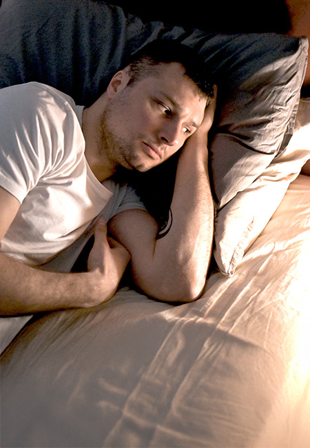 A Service member finds it difficult to rest because of stress.