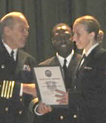 Kristina Croniser, receiving service award