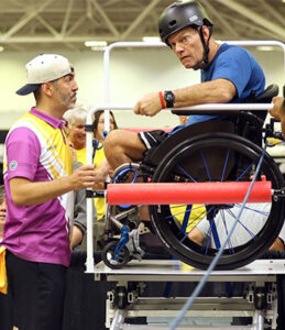 Phil Schweizer during competition.