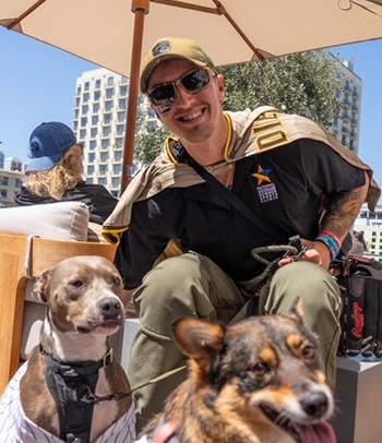 Tanner Courtney, U.S. Navy Veteran, at the 2025 NVSSC Welcome Ceremony.