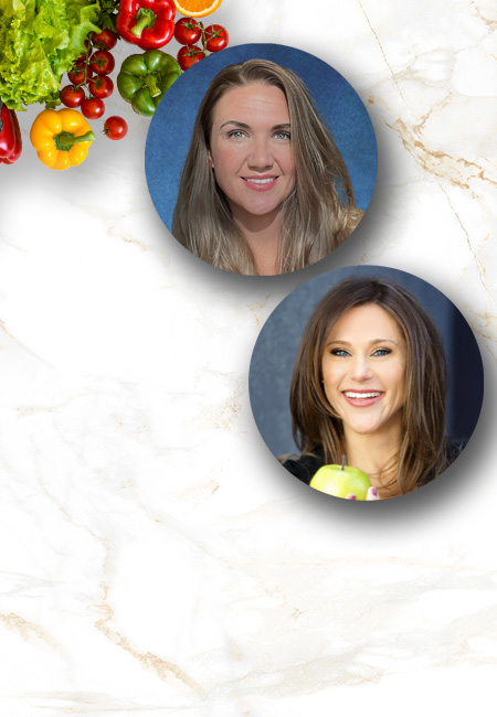 Health Coaches, Lindsay Travnicek and Jen McKinney, collage