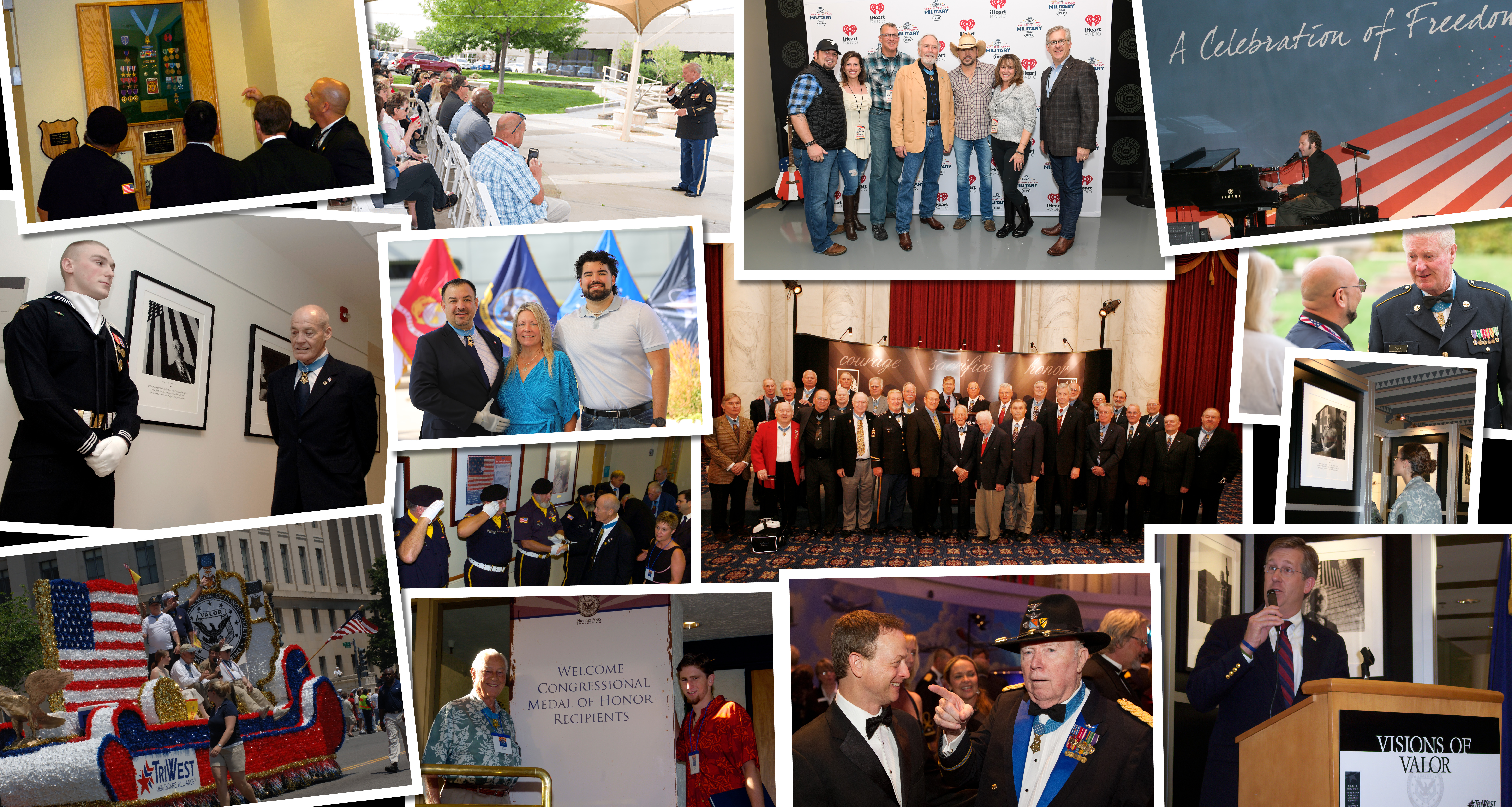 Collage of images from MOH events