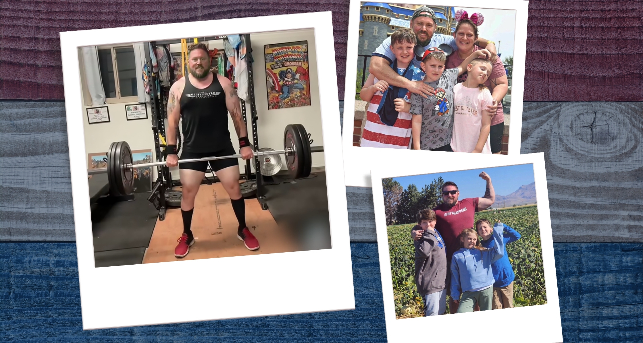 U.S. Army Veteran and TriWest Healthcare Alliance (TriWest) employee, Daniel Blevin, picture collage with family.
